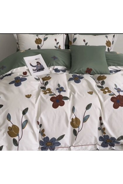 Four-Piece Cotton Bedspread Cover Without Filling