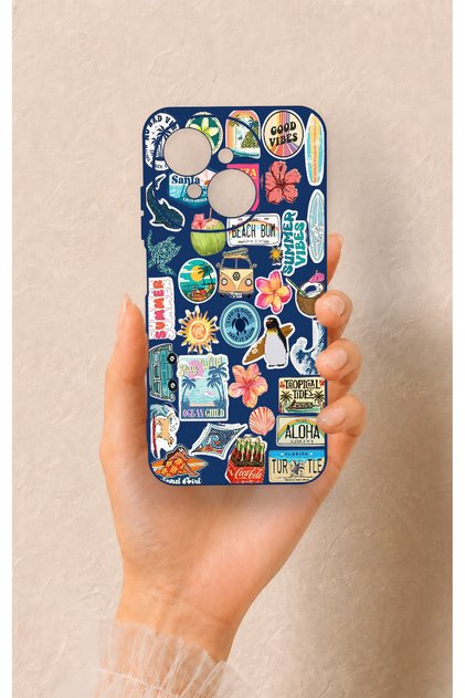 Tecno Spark Go1 Compatible Summer Vibes Patterned Silicone Case