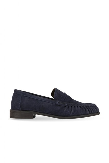 Navy Blue Suede Women's Classic Shoes