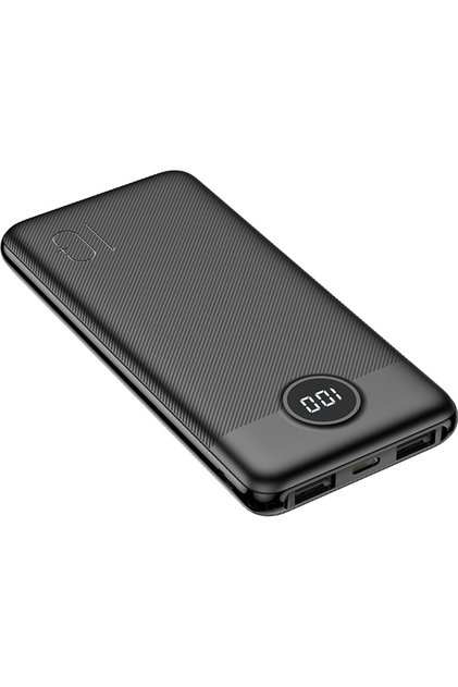 L10 VP1105 Power Bank 10000mAh με 2 θύρες USB-A - Μαύρο