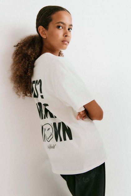 Printed cotton T-shirt