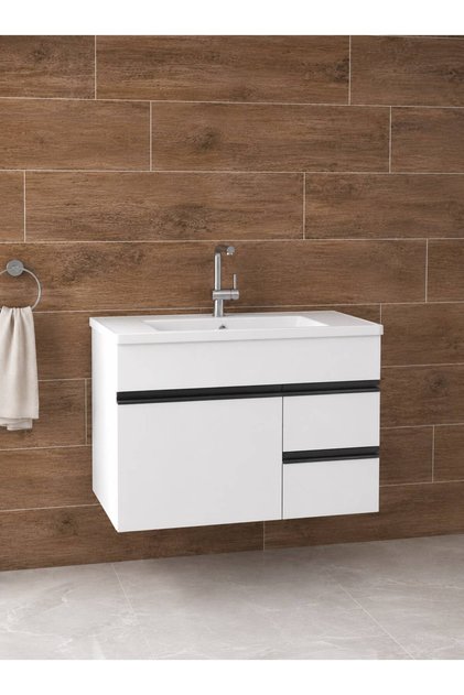 Esen SB 80 Cm Lavabolu Mdf Banyo Alt Dolabı Hazır Kurulu