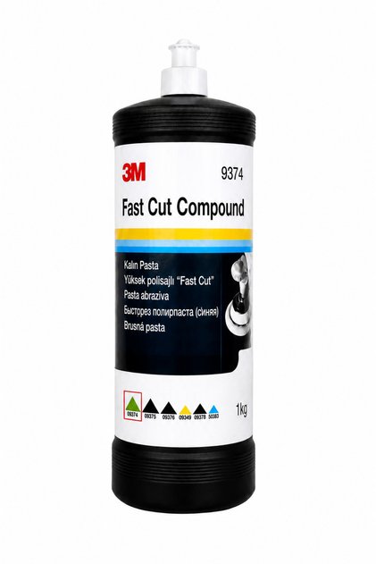 9374 Fast Cut Compound Kalın Pasta 1 Kg Profesyonel Çizik Giderici Polisaj Pastası