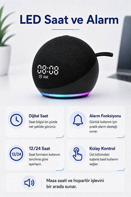 Genel Markalar Amazon Echo Dot (5. NESİL) Alexa Ile Akıllı Asistan