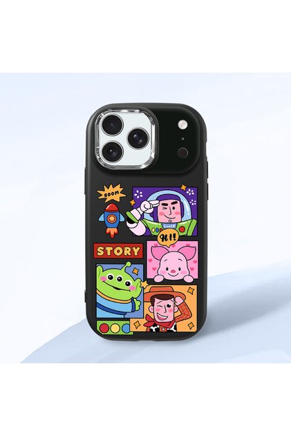 Black Silicone Case Compatible with iPhone 17 Pro with Shock-Absorbing Camera Protections