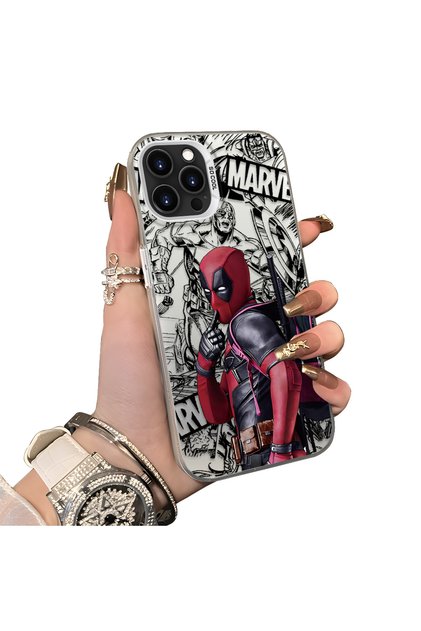 iPhone 12 Pro Max Compatible Spiderman Patterned Silicone Edge Hard Back Case Couple Phone Case