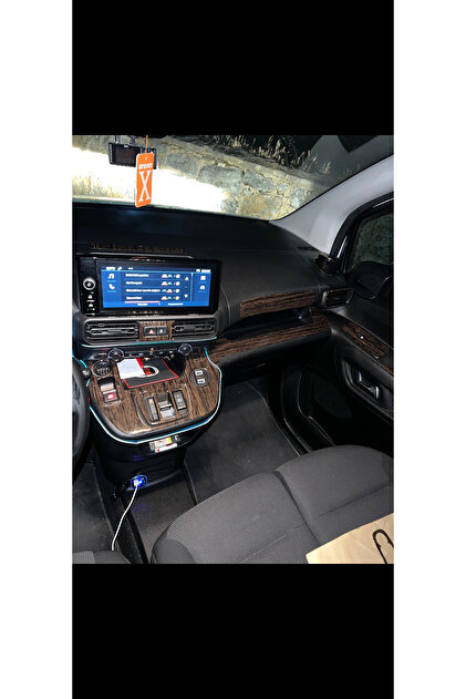 * Citroën Berlingo * Peugeot Rifter / Partner* Fiat Doblo Citroën Berlingo Front Chest Panel with Mahogany Finish Dark Oak Color (the Gear Shift Model Shown in the Image Will Be Compatible)