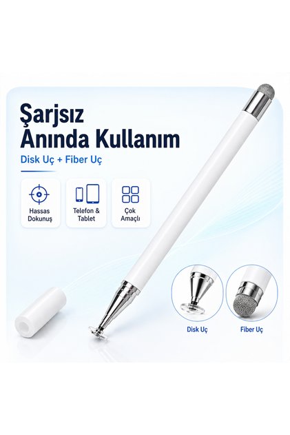 Dual Tip Touch Pen Disc Fiber Tip Compatible with Samsung Galaxy Tab A9 X110