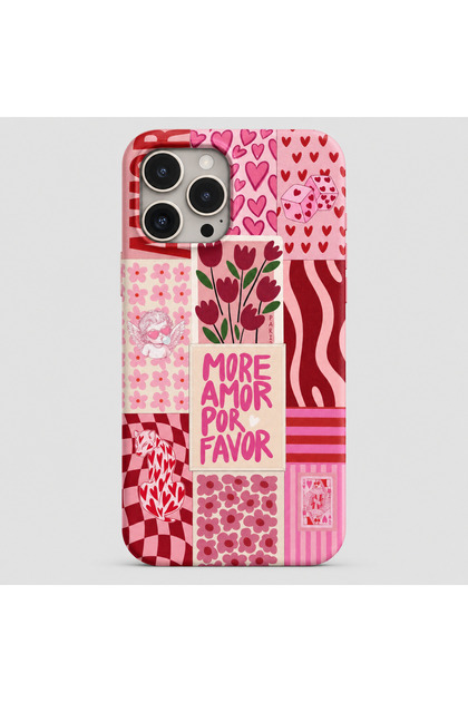 iPhone 16 PRO Uyumlu Desenli Pembe Lansman Telefon Kılıfı K222