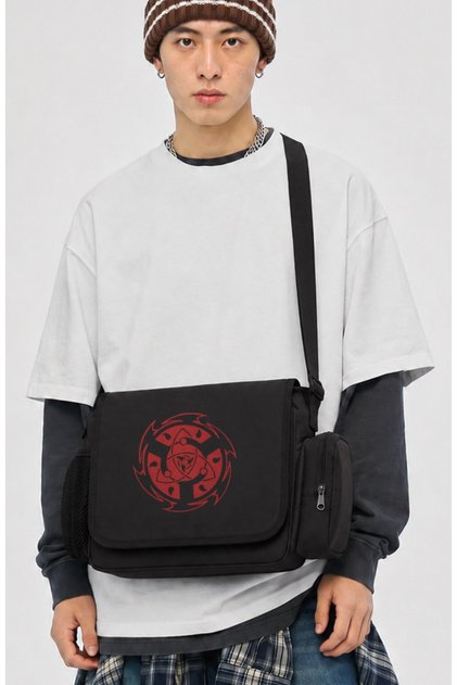 Unisex Naruto Eyes Anime Printed Messenger Bag