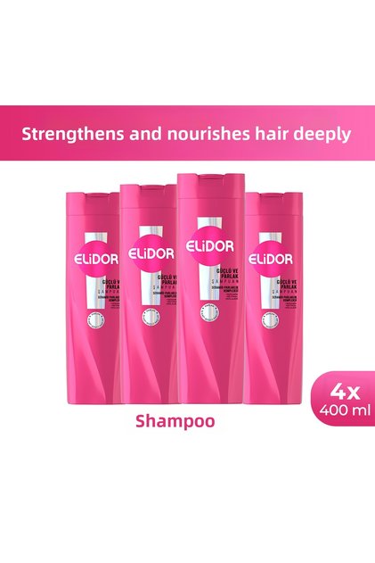 Hair Care Shampoo Strong and Shiny 400 ml X4