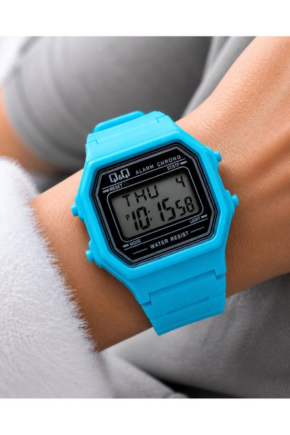 Digital Children's Wristwatch with Silicone Strap, 10 Atm Waterproof, Alarm, Calendar, Light