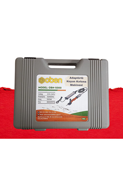 oben RUS TİPİ 36V ADAPTÖRLÜ FIRÇASIZ MOTORLU KIRKIM MAKİNESİ
