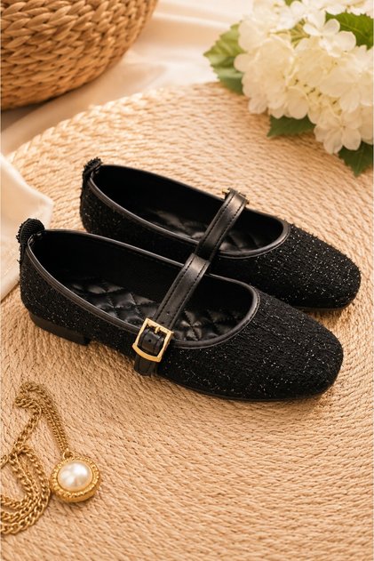 Sh-200 Mohair Flat Ballet Casual Women's Shoes Mary Jane Home Ballet Flats