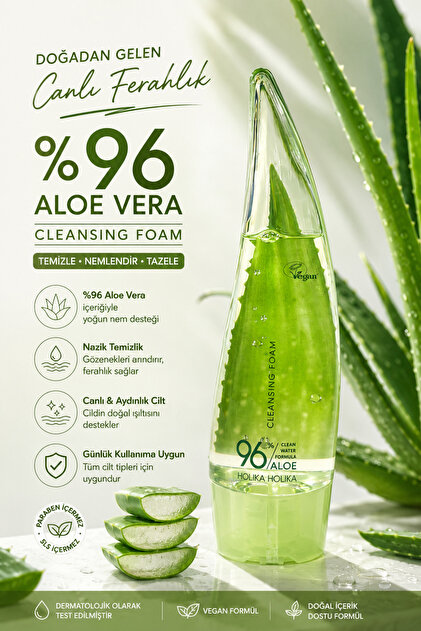 Holika Holika Aloe Cleansing Foam - Facial Foam 150ml- Trendyol