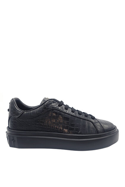 Emporio Armani Deri Logolu Sneaker Ayakkabı Erkek AYAKKABI X4X670