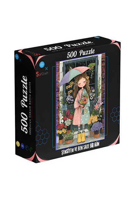 Soi Craft 500 Parça Puzzle Şemsiyem ve Ben Sade Bir Gün #256