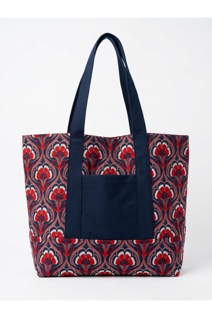 Design Embossed Jacquard Woven Tote Bag Shopping Bag Women's Multi-Color