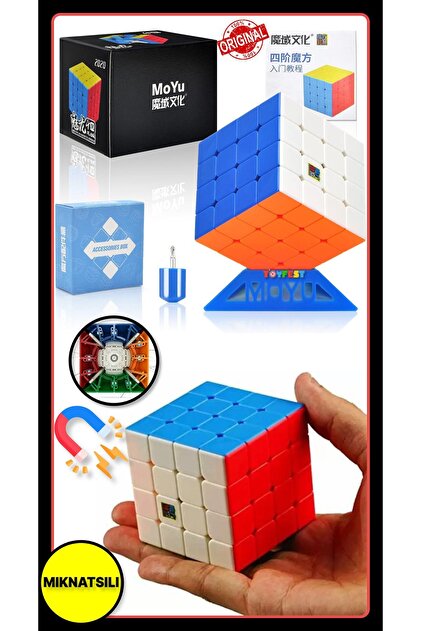 TOYFEST Moyu Meilong 4x4 Magnetic Cube 4M - Mıknatıslı Standlı