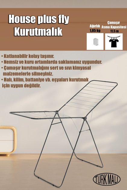 Doğrular Houseplus Fly Çamaşır Kurutma Askısı