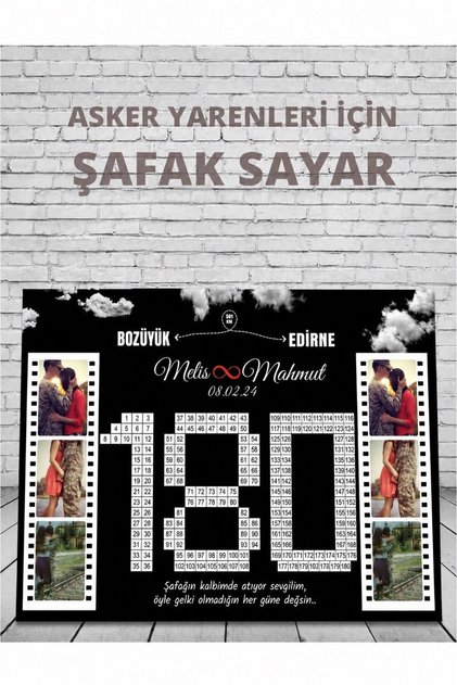 Asker Şafak Sayar Takvimi İnce Küçük Boy 15x21 Ebat