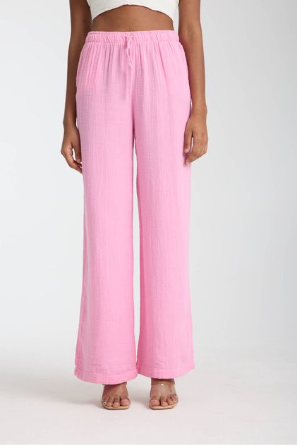 Muslin Oversize Palazzo Women's Trousers