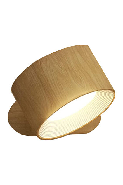 リフォーマー　アイボリー　張木様用 Petrix Şarjlı Taşınabilir Led Duvar Aplik - Kahverengi - 9x6x11 cm