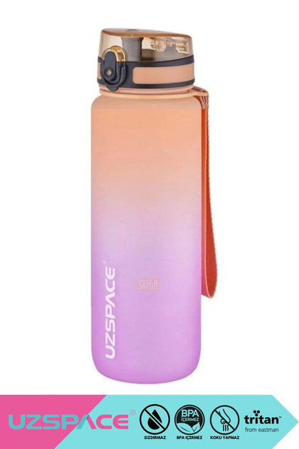 800ml Large Size Soft Touch Double Color Motivational Tritan Water Bottle