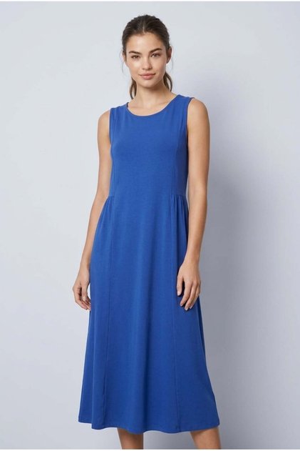 Women's Cotton Sleeveless Dress Cobalt Blue Color