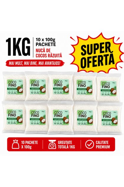 Nuca de Cocos Razuita- CocoFino- 100gx10 - 1kg