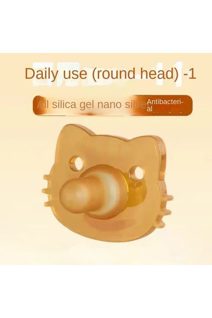 1 Daily and night Silicone Baby Pacifier Food Grade Silicone Newborn Soother Solid Color Dummies Sil