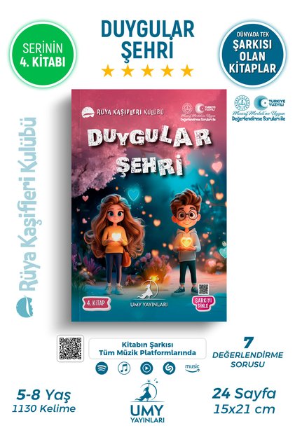 Duygular Şehri - 2. Class and 3Rd Grade. Classroom Reading Book