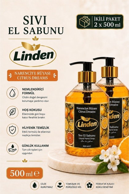 Liquid Hand Soap Citrus Dream 500 ml Citrus Dream X2 Pieces