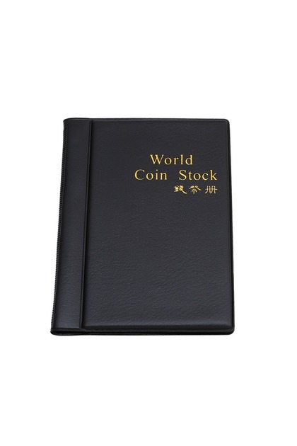 C black120 Pockets 480/120 Pockets Large-capacity Coin Collection Book Ancient Coin Binder Collectio