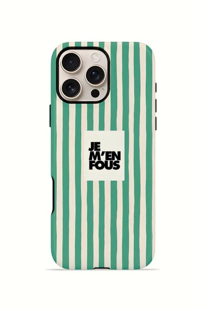 iPhone 16 Pro Max Vorian Double Layer Case Je m En Fous Green
