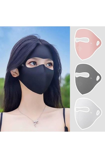 UPF50+ Full Face Sun Protection Mask Breathable UV Shield Outdoor Cycling Fishing Cover