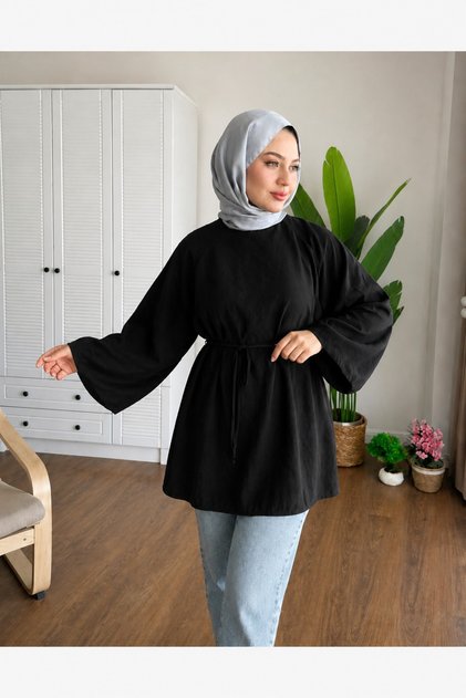 Balloon Sleeve Lined Tunic