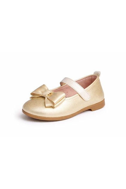 Mia&Lui Girls' Bow Detailed Strappy Ballerinas 21-35 Gold