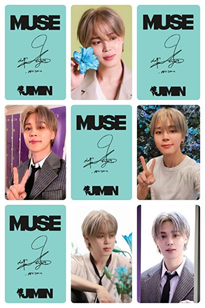 Güneş Kırtasiye Bts Jimin Solo Album Face Fotokart Set 8 Adet