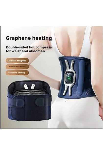 Menstrual Period Vibrating Slimming Belly Melting Hot Massage Belt Back Waist Abdomen Heated Massager