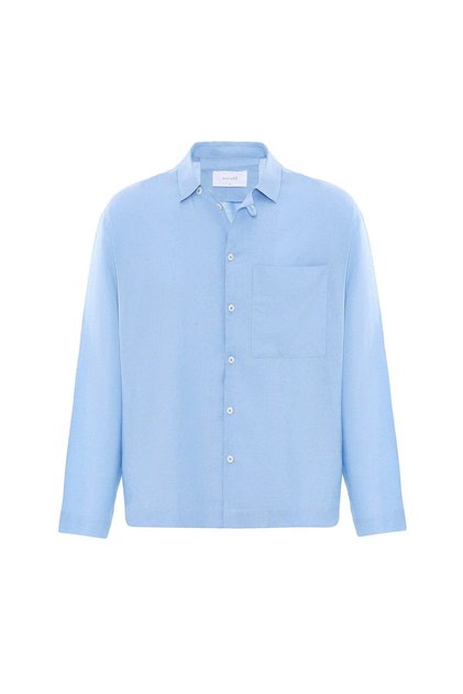 Linen Blend Relax Fit Men's Shirt