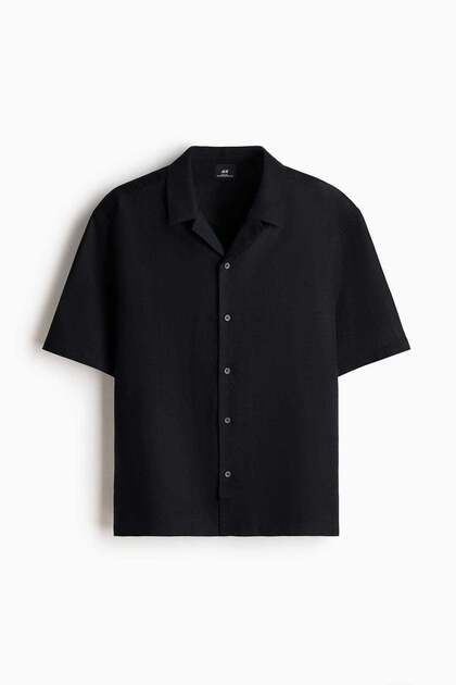 Relaxed Fit Linen-blend resort shirt