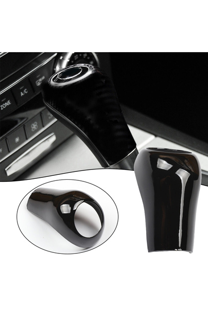 A Gear Shift Knob Cover ABS Black For Mercedes A-CLASS 2004-2011 C-CLASS 2004-2013 E-CLASS CLS 200.