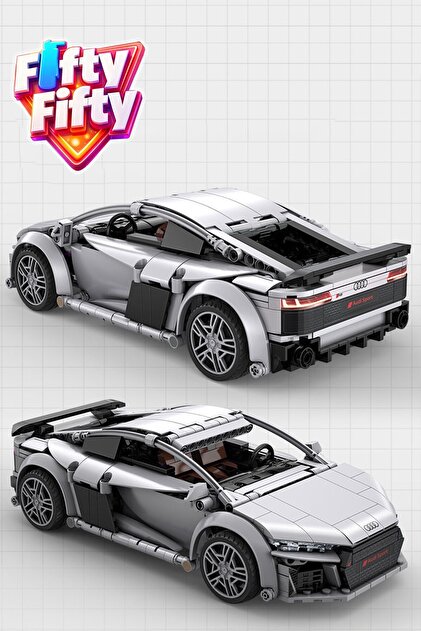 Vagonlife Cada Uzaktan Kumandalı 1: 14 Audi R8 Coupe (536 Parça