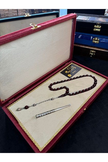 Vip Collectable 65 Years Old Material Made Ottoman Similar German Tightening Amber Prayer Beads