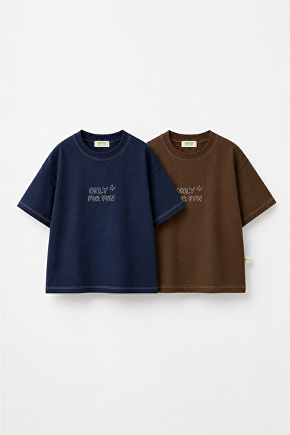 Boy's 2-Piece Basic Oversize T-Shirt Set