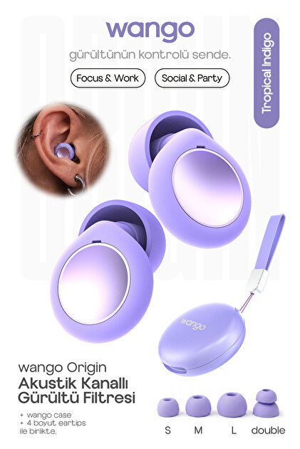 wango Origin Akustik Kanallı Hi-Fi Kulak Tıkacı - Konser, Çalışma