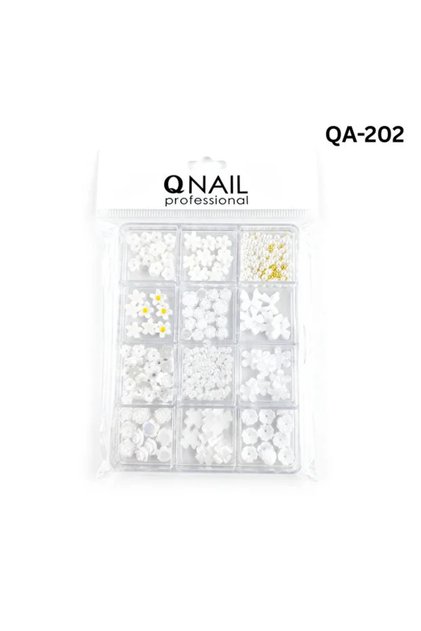 Renkli Tırnak Taşı Seti 12'Li Nail Art Süsleme Parlak Kristal Boncuk Seti
