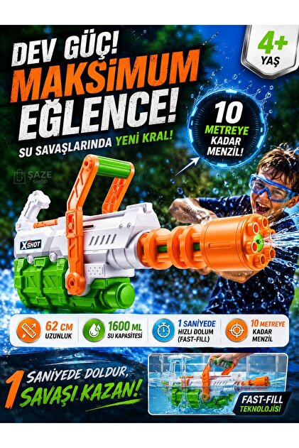Feyza Oyuncak XSHOT Hydro Cannon Fast Fill Büyük Su Tabancası