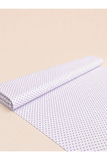100% Cotton Patterned Poplin Fabric - Polka Dots - (50X170)